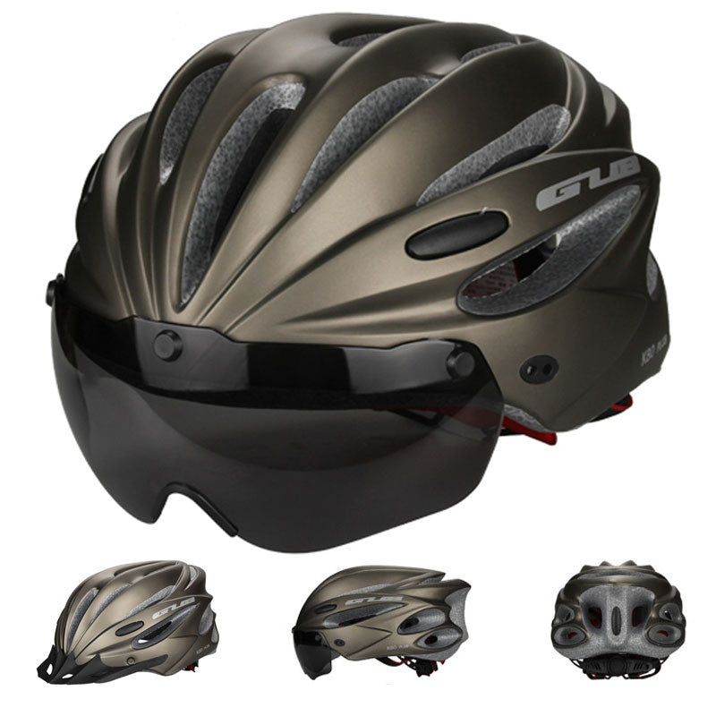 Magnetic Goggles Cycling Helmet