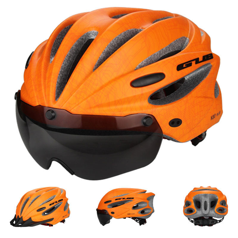 Magnetic Goggles Cycling Helmet