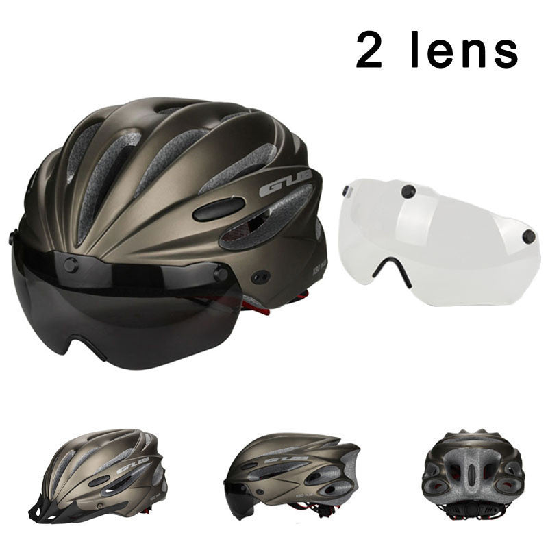 Magnetic Goggles Cycling Helmet