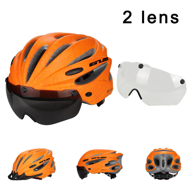 Magnetic Goggles Cycling Helmet