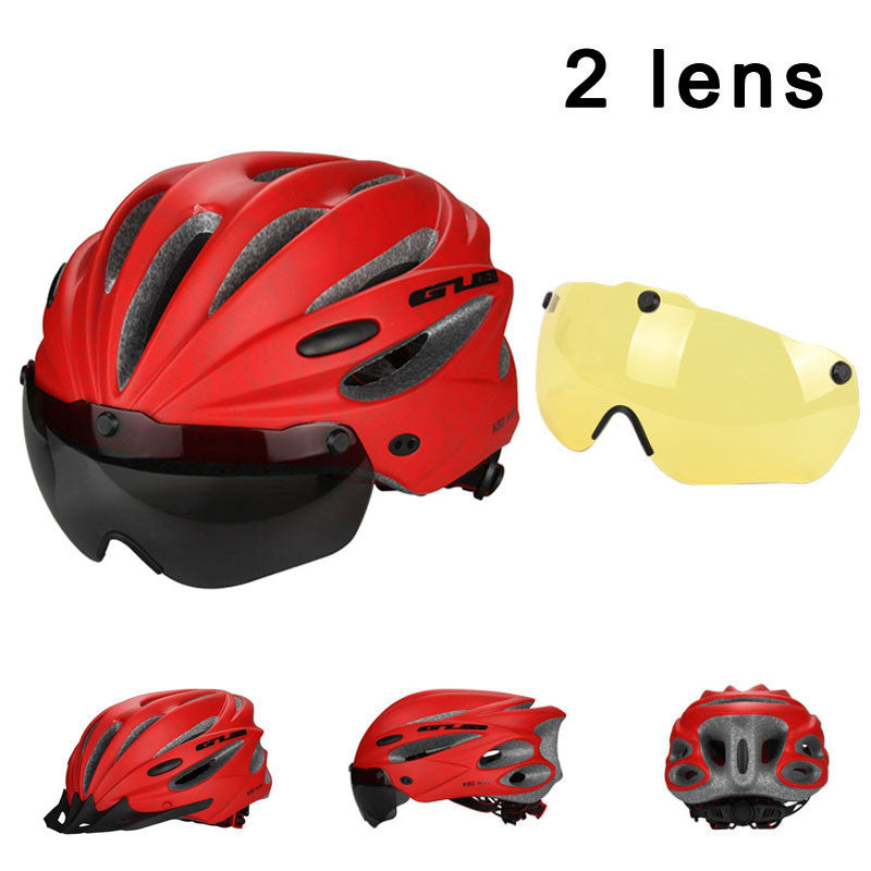 Magnetic Goggles Cycling Helmet