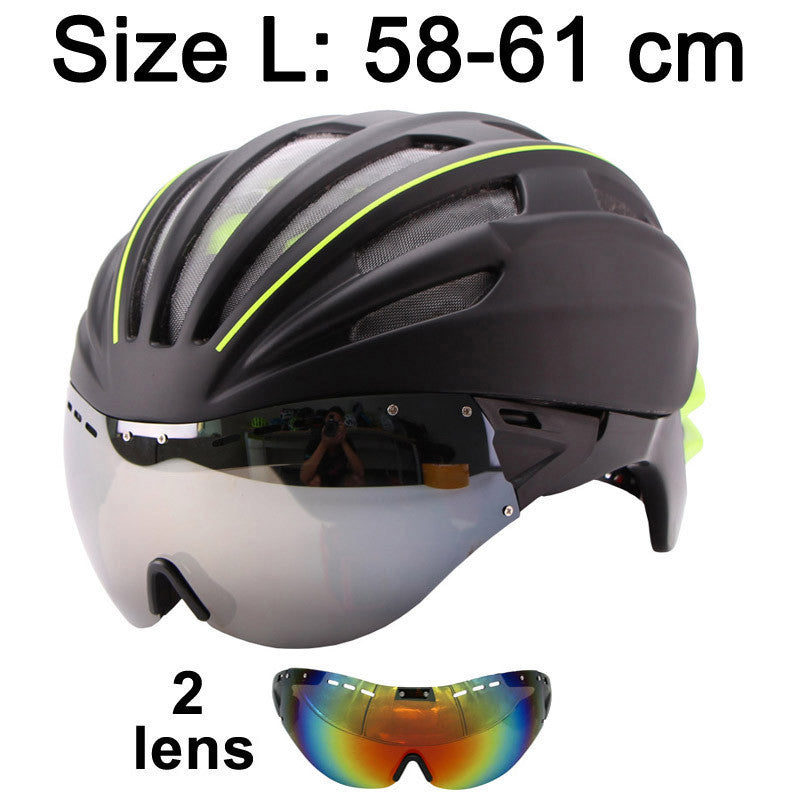 LOCLE Goggles Cycling Helmet