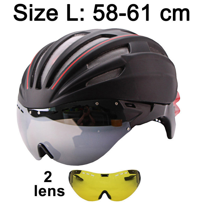 LOCLE Goggles Cycling Helmet