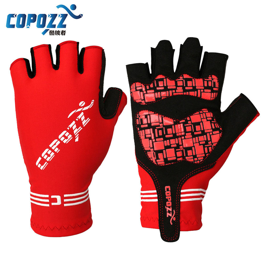 COPOZZ Half Finger Silicone GEL Cycling Gloves